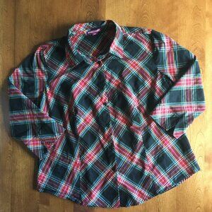 Jessica London plaid blouse 18/20